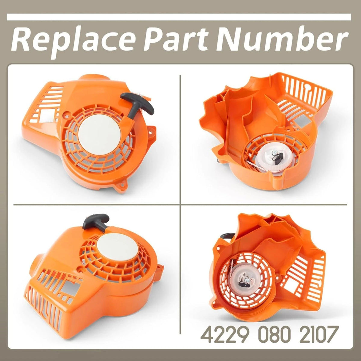 Recoil Pull Starter for Stihl BG50 (4229-080-2107, 4229 080 2107)