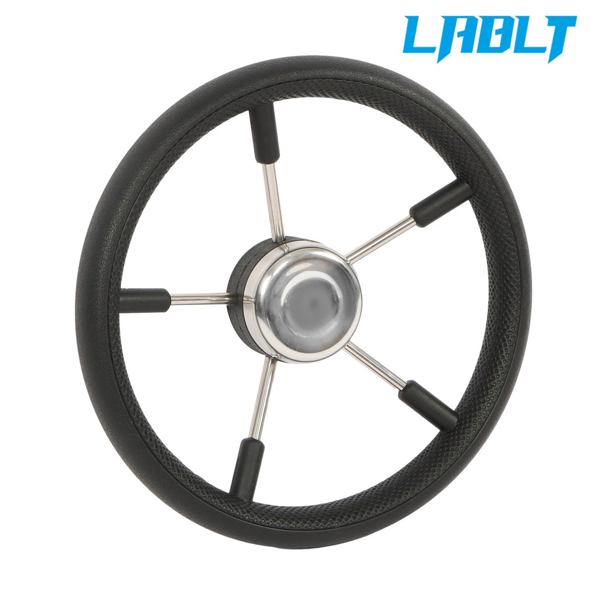 5-Spoke Stainless Steel Steering Wheel for Boat Yacht (13-7/8")