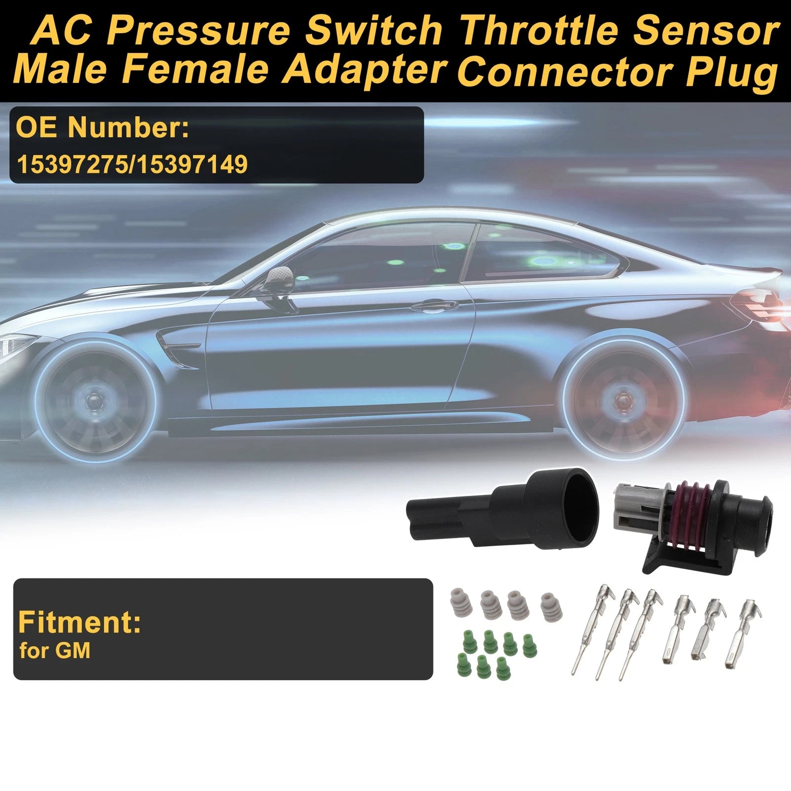 AC Pressure Switch Throttle Sensor Connector Plug for GM