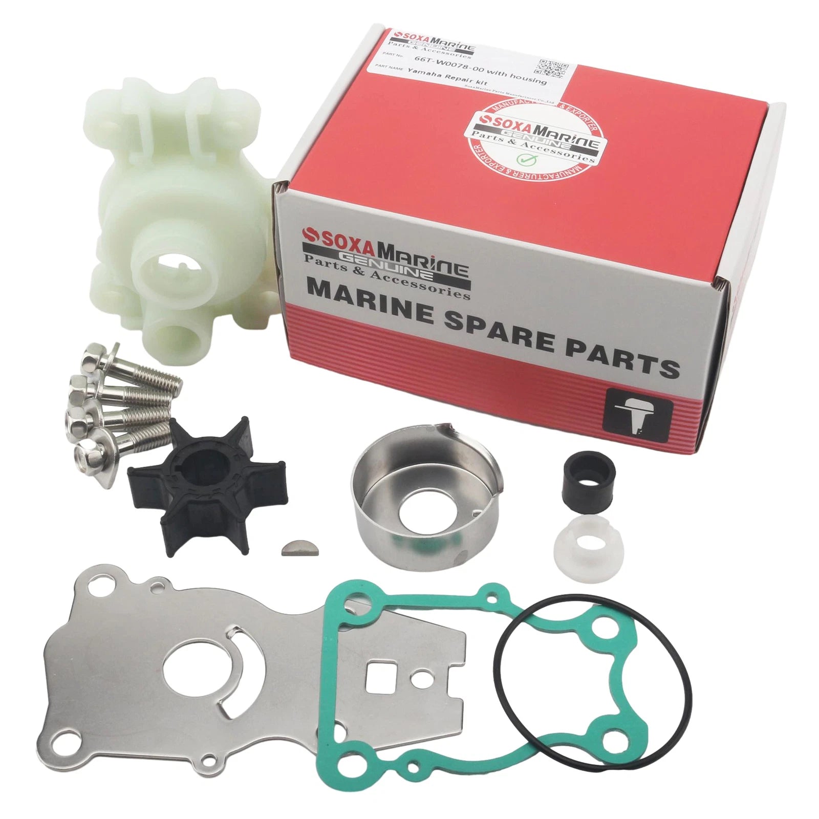 Outboard Water Pump Rebuild Kit for Yamaha 4S 25 30 40 HP (T25 F30 F40)