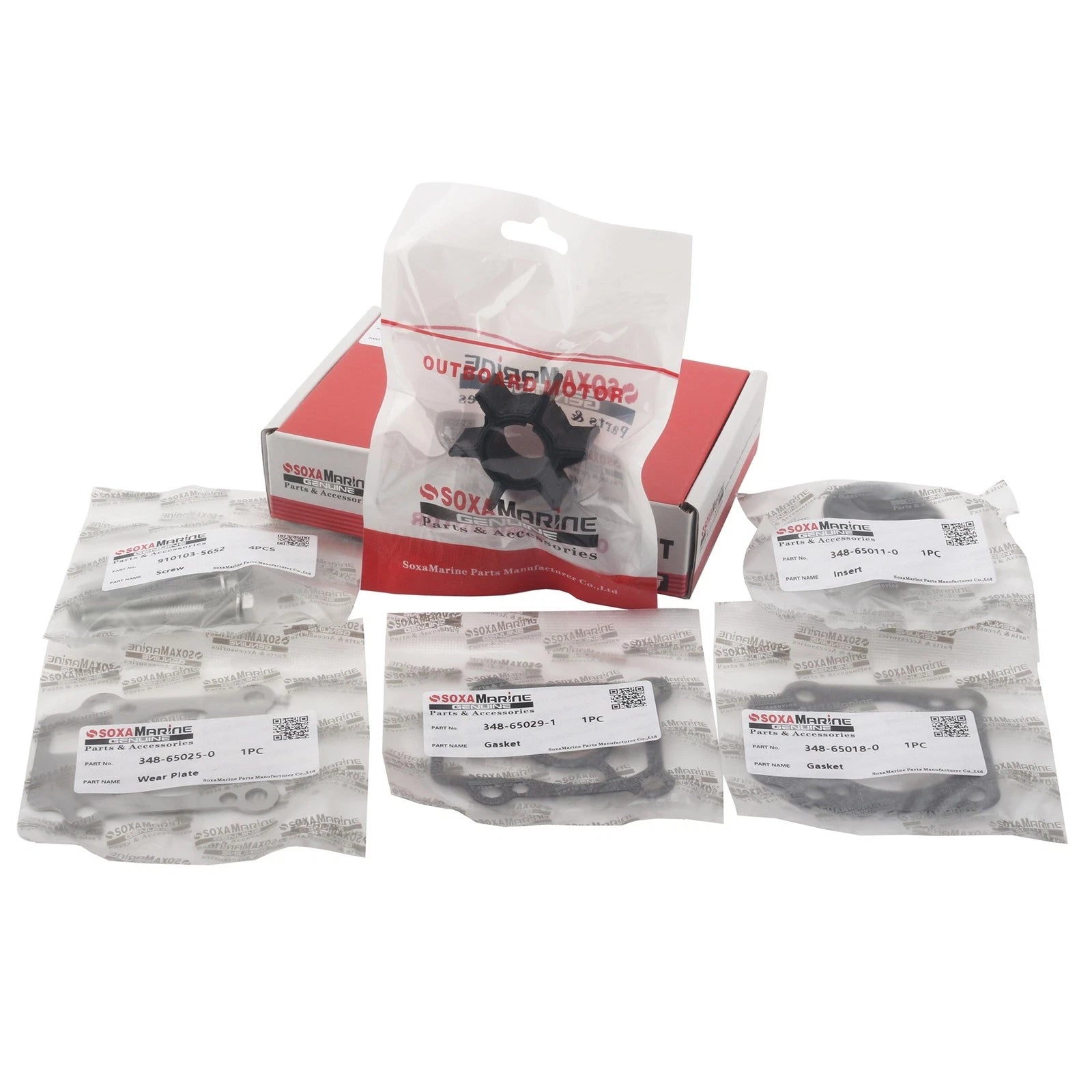 Water Pump Impeller Repair Kit for Tohatsu 25/30/40hp (2-Stroke) (361-87322-0)