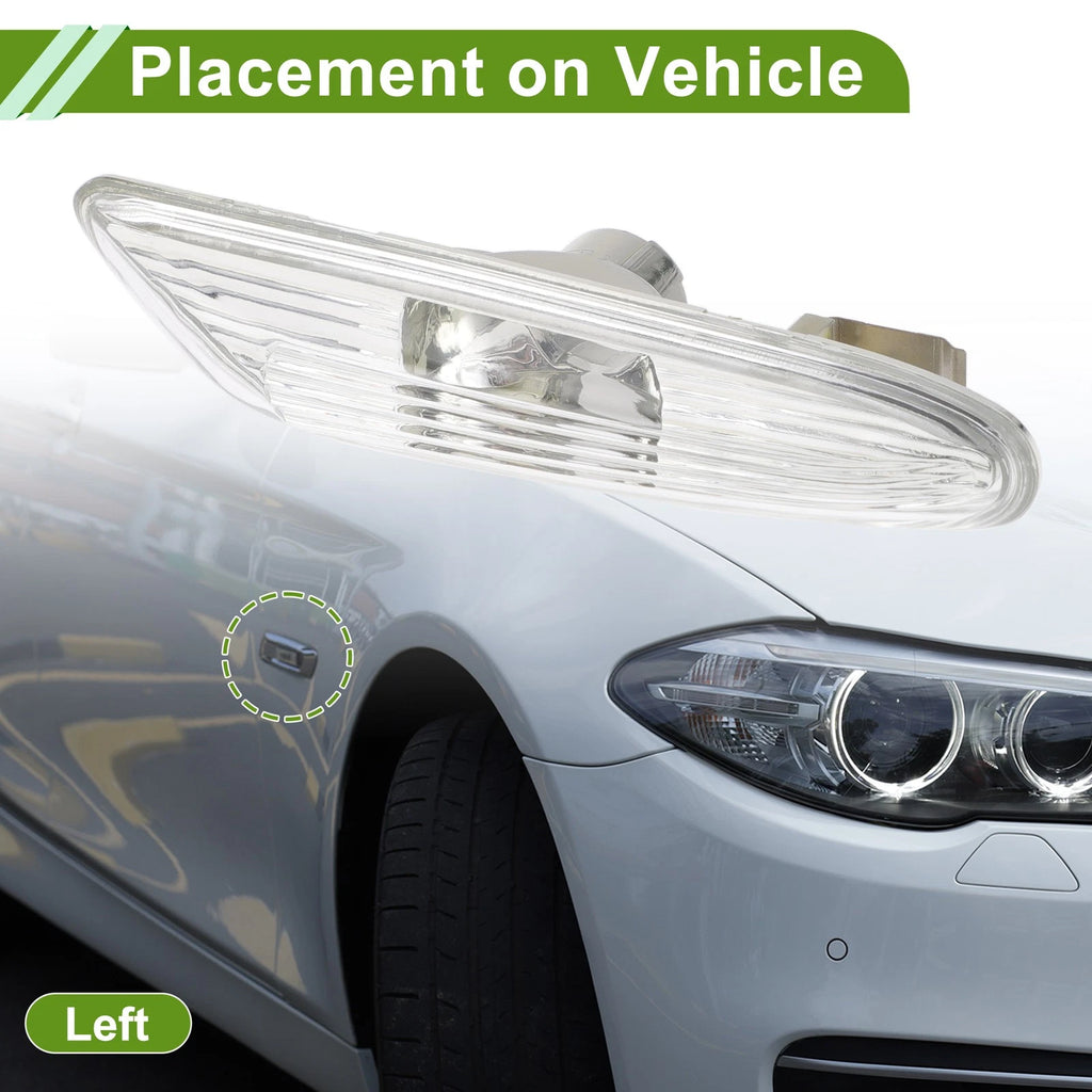 Left Side Marker Light Cover Replacement for BMW 3 Series E90 (2006–2010)