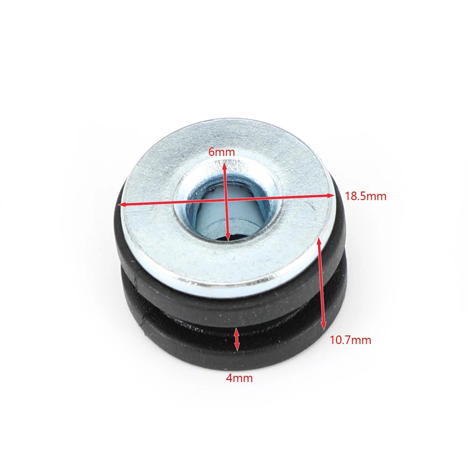 10Pcs M6 Side Panel Rubbers/Grommets Bolt Kit for Kawasaki