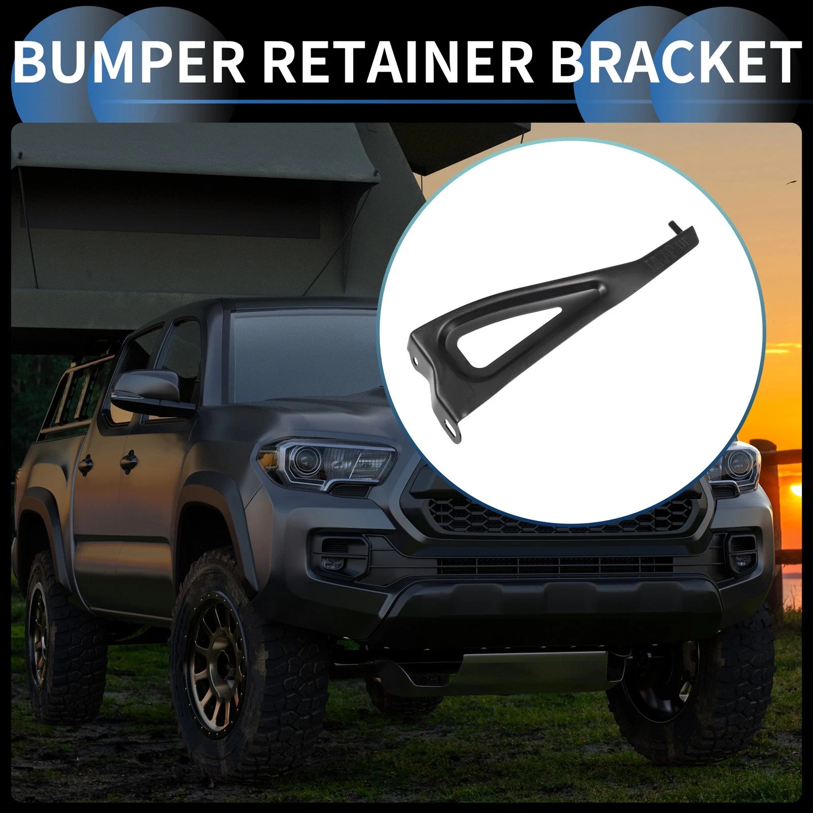 Left Front Bumper Support Bracket Replacement for Toyota Tacoma (2005–2012)