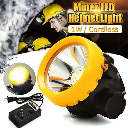 LED Head Helmet Light for Miners (Cordless, Waterproof)