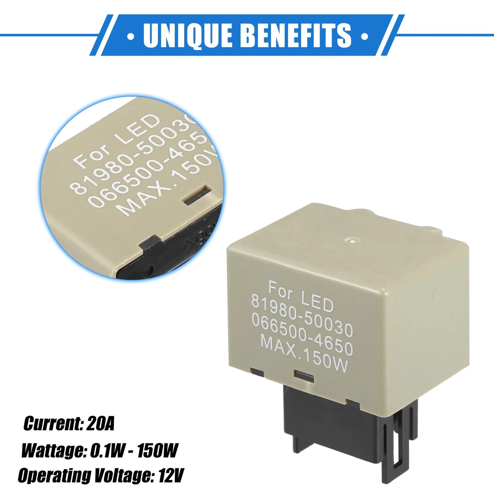 LED Flasher Relay Fix 8 Pin Replacement for Lexus IS250 (2008–2013)