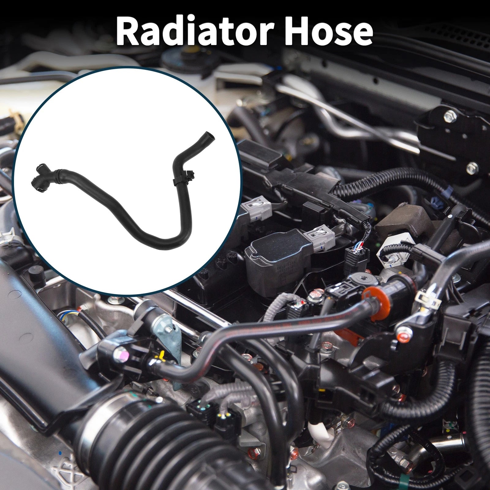 Radiator Hose Coolant Pipe for Audi A3 2003–2012 Rubber Black
