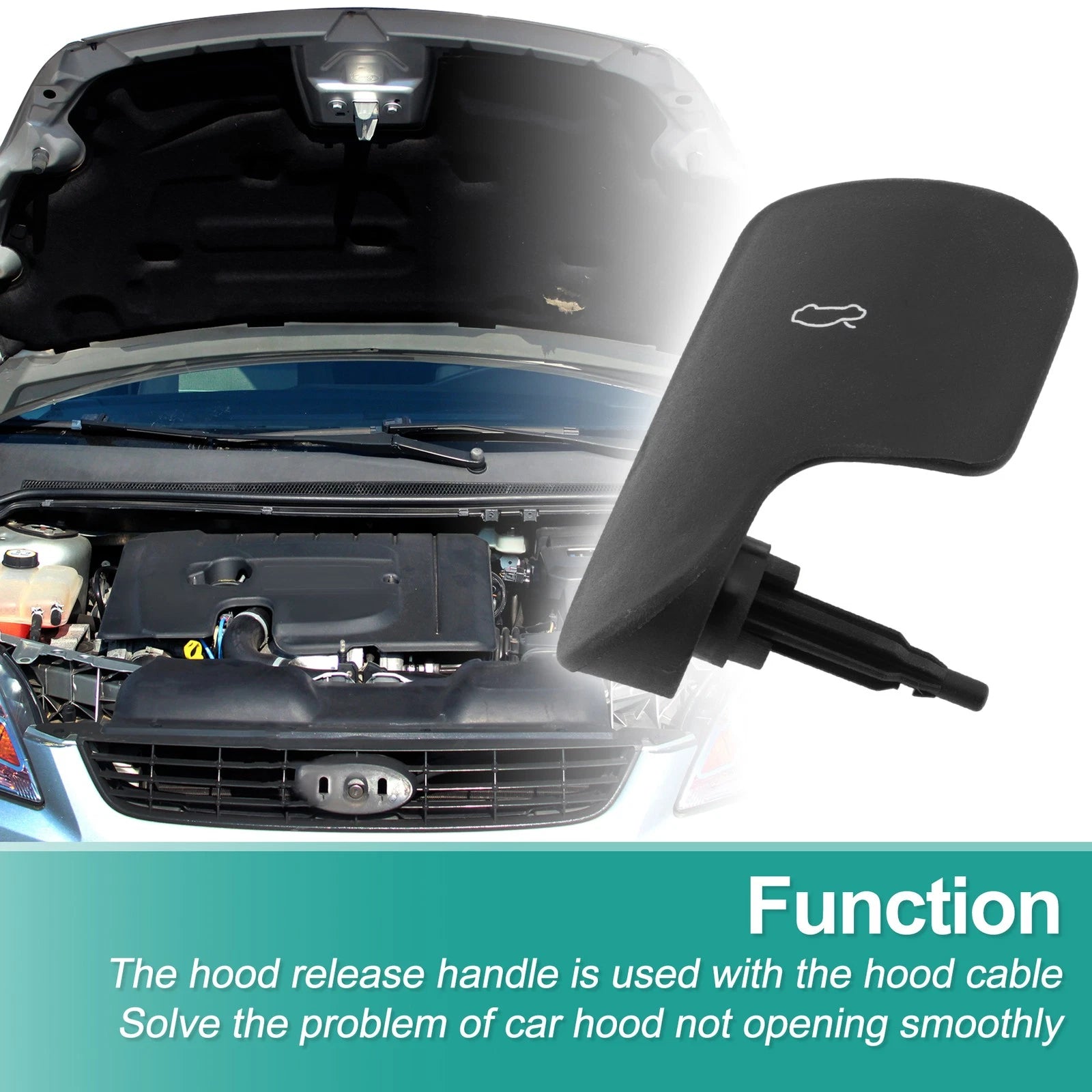 Hood Latch Release Handle Replacement for Audi A4 B9 (8W) 2016–2023