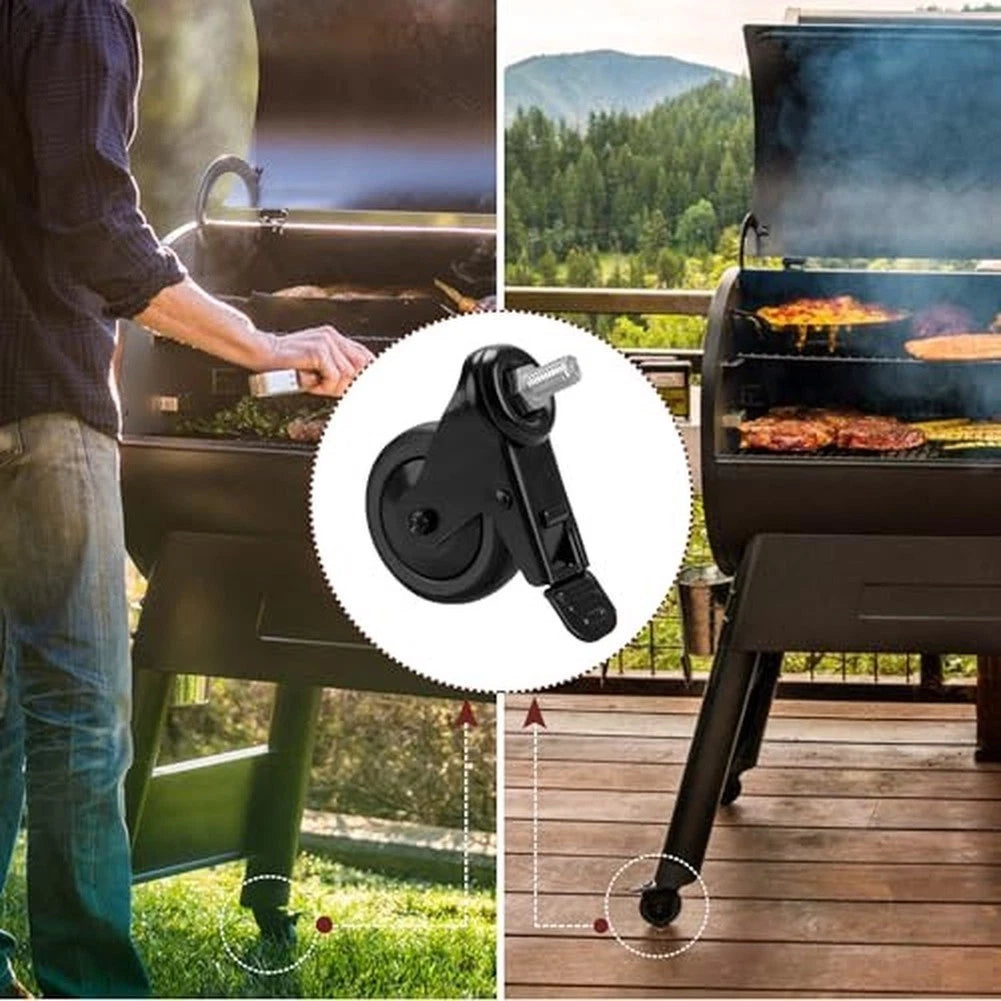 3 Inch Locking Caster Wheel Kit for Outdoor Cooking Equipment