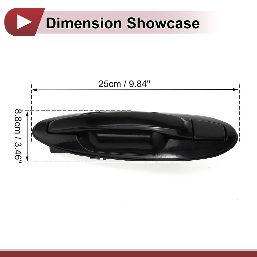 Exterior Door Handle Rear Left Replacement for Hyundai Sonata (2011–2017)