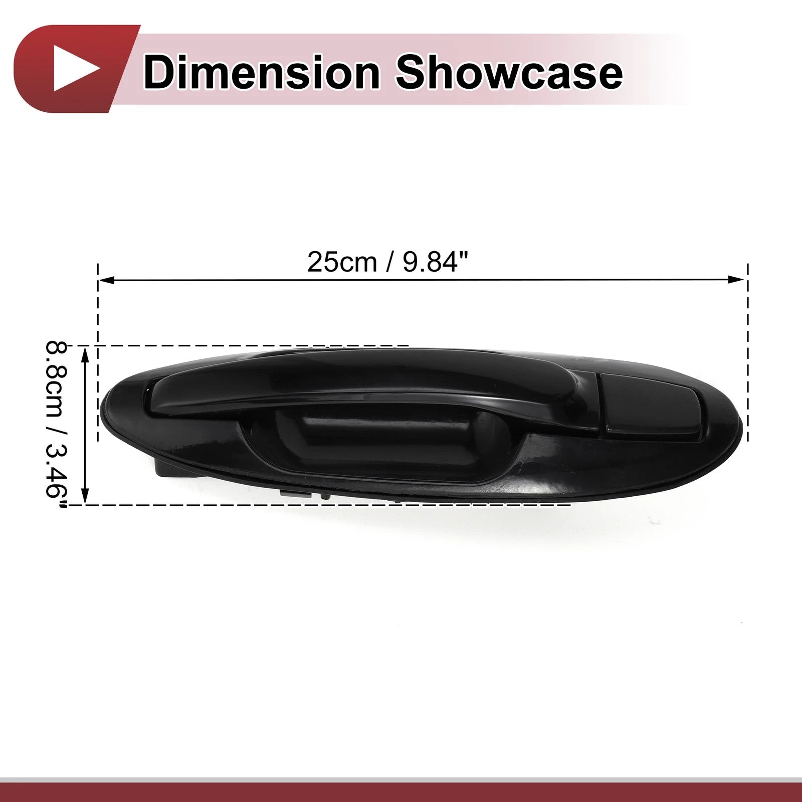 Exterior Door Handle Rear Left Replacement for Hyundai Sonata (2011–2017)