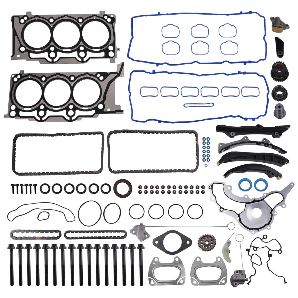 Engine Cylinder Head Gaskets Set & Timing Chain Kit for Dodge 3.6L (2011–2015)