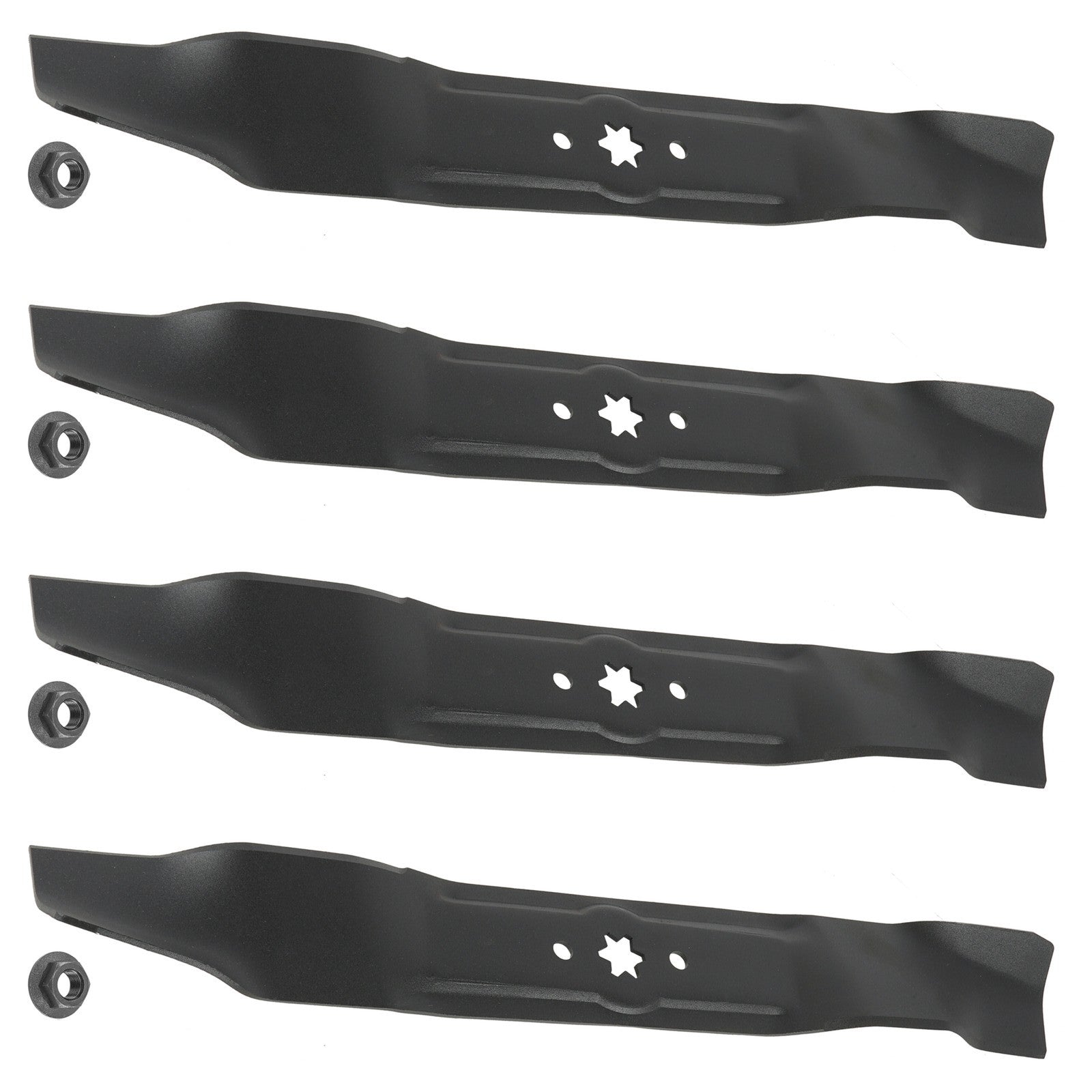 42 Inch Deck Blades with Nuts Replacement for Troy-Bilt Mustang Z42 (2005–2010)