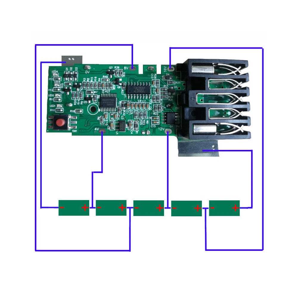 18V Li-ion Battery Chip PCB Protection Circuit Board for Milwaukee M18 (2012–2023)