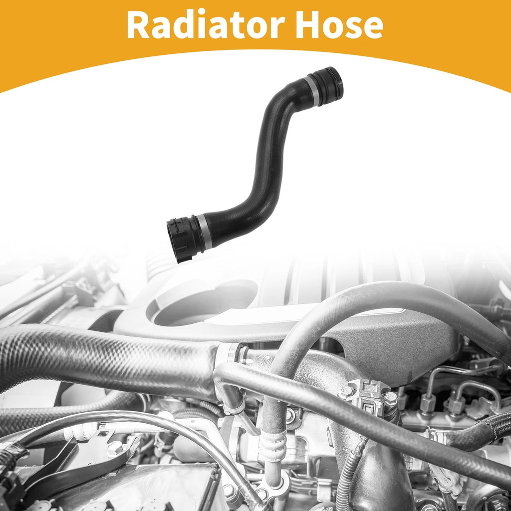 Radiator Hose Rubber Black Replacement for Mercedes-Benz C350e (2016–2018)