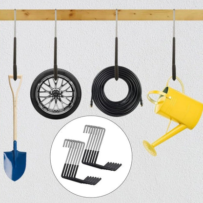 12X Heavy Duty Iron S Type Hooks for Garage Storage