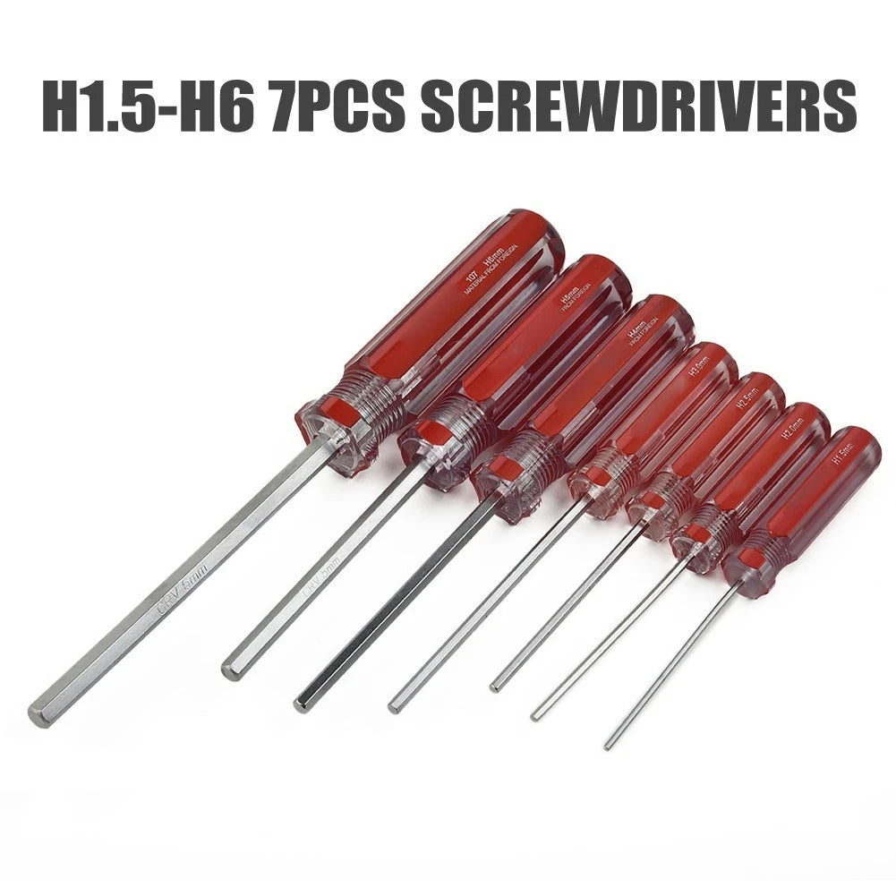 7pcs Hexagon Screwdriver Set for Universal Use (1.5mm-6mm)