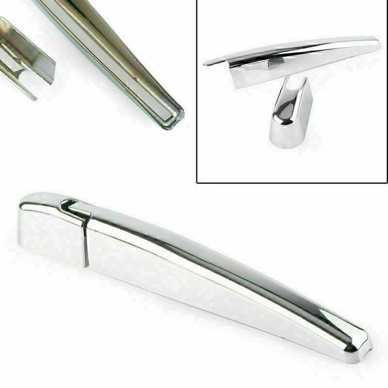 2pcs Rear Trunk Window Wiper Nozzle Cover Trim for BMW X3 G01 2018 ABS Chrome