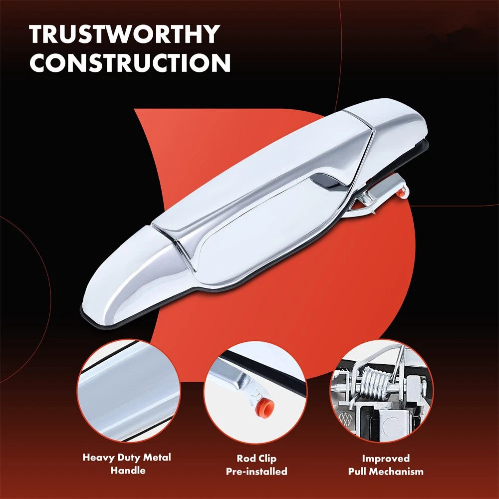Front Right Metal Exterior Door Handle for Silverado 1500, Escalade (2007–2014)