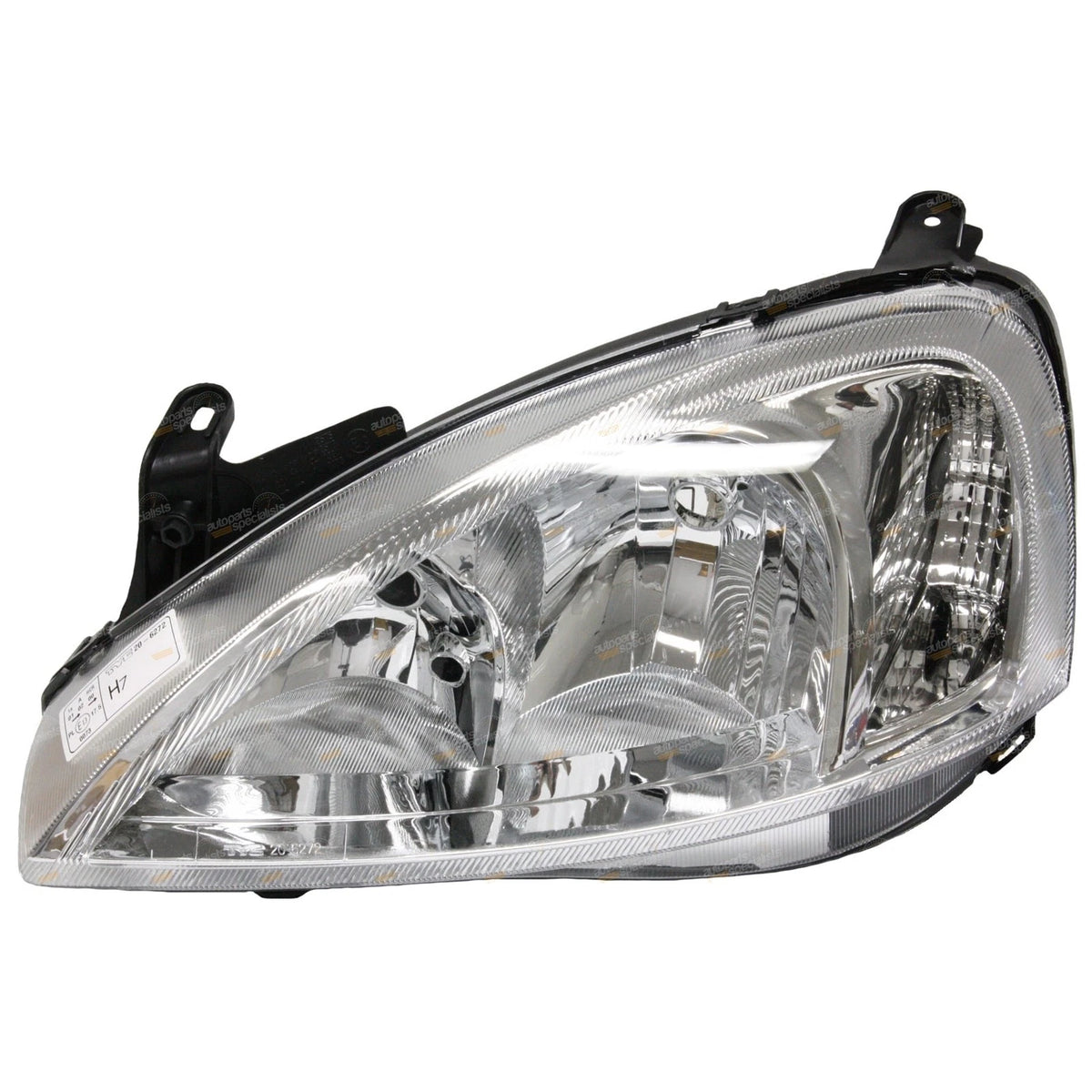 LH+RH Headlights Pair Clear/Chrome for Holden Barina XC (2003–2005)