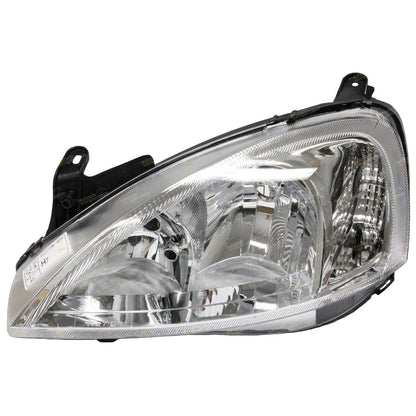 LH+RH Headlights Pair Clear/Chrome for Holden Barina XC (2003–2005)
