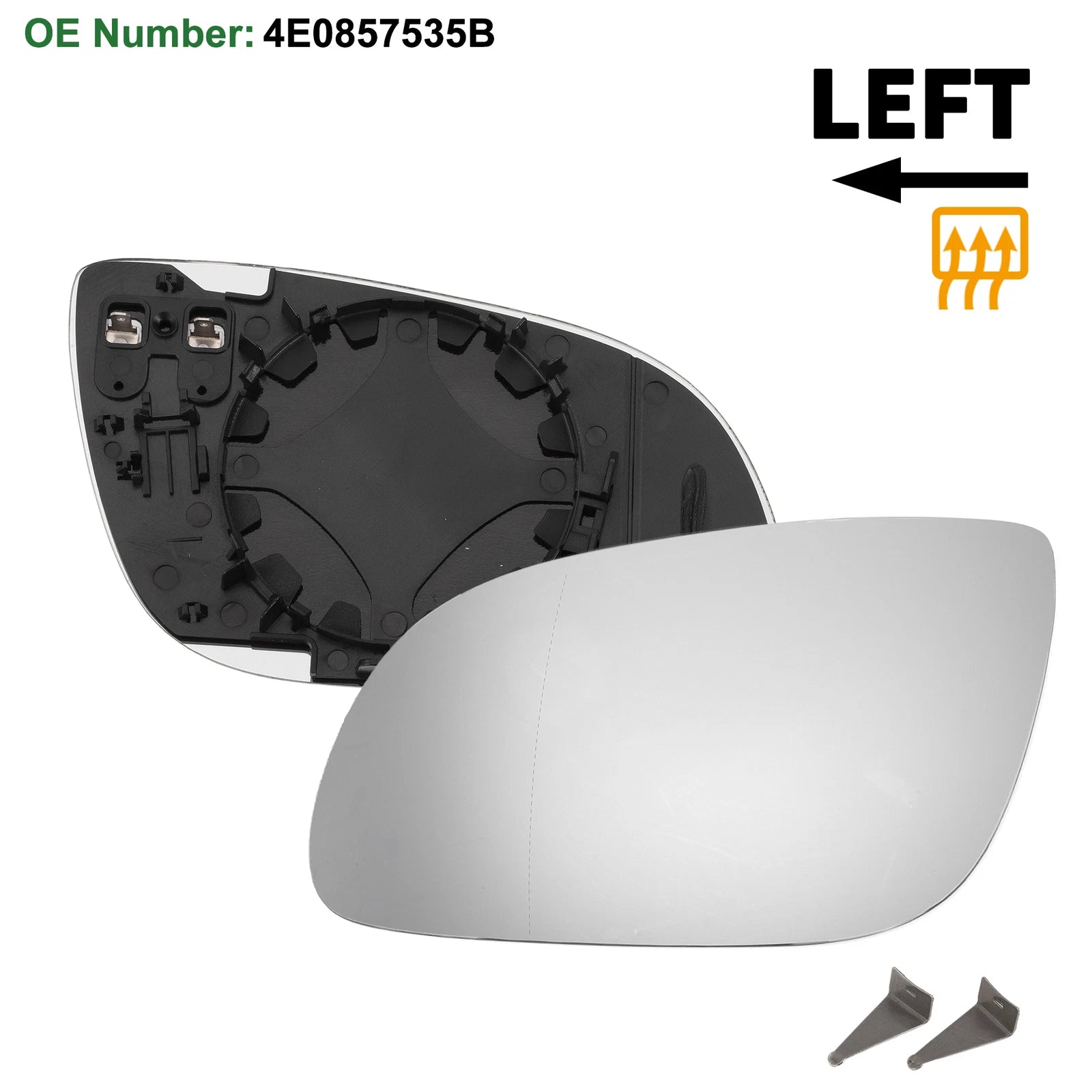 Heated Mirror Glass for Audi A8 (2002–2008)