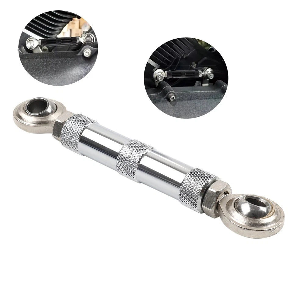 CNC Chrome Mid-Control Shift Linkage Rod for Harley Dyna FXD (1984–2017)