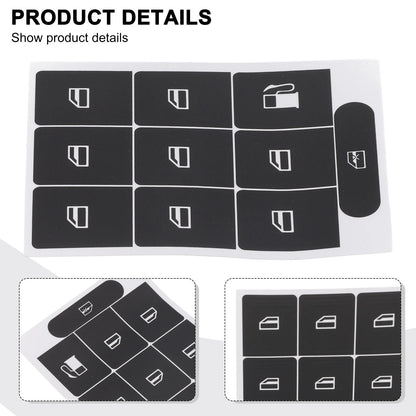 Black Overlay Stickers for Golf, Passat (2010–2023)