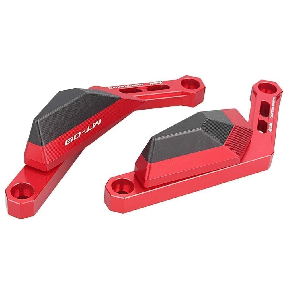 1 Pair Frame Slider Pads Crash Protector for Yamaha MT-09 (2014–2016) Red
