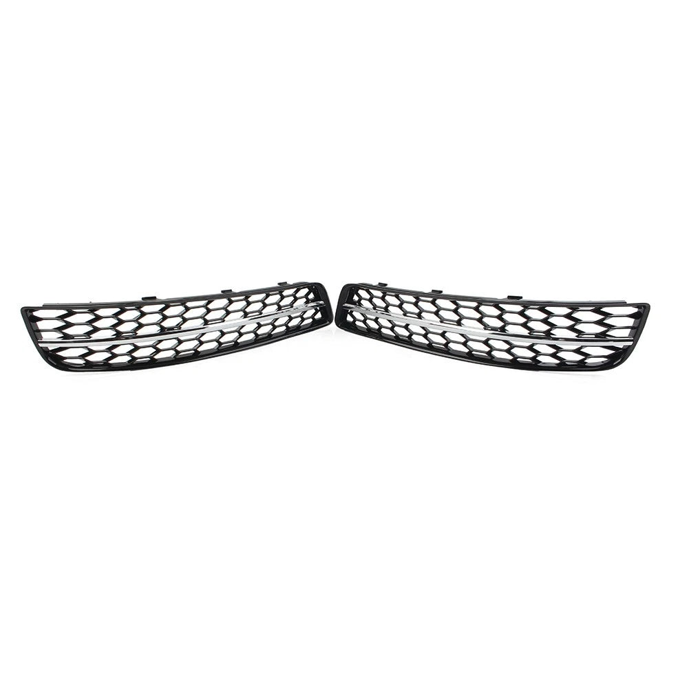 Pair Front Bumper Honeycomb Mesh Grille Cover for Audi A3 8P (2009–2013) Chrome