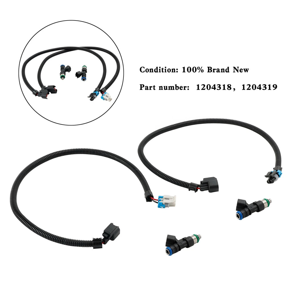 Set of 2 Fuel Injectors Harness for Polaris RZR Ranger 800 (2011–2014)
