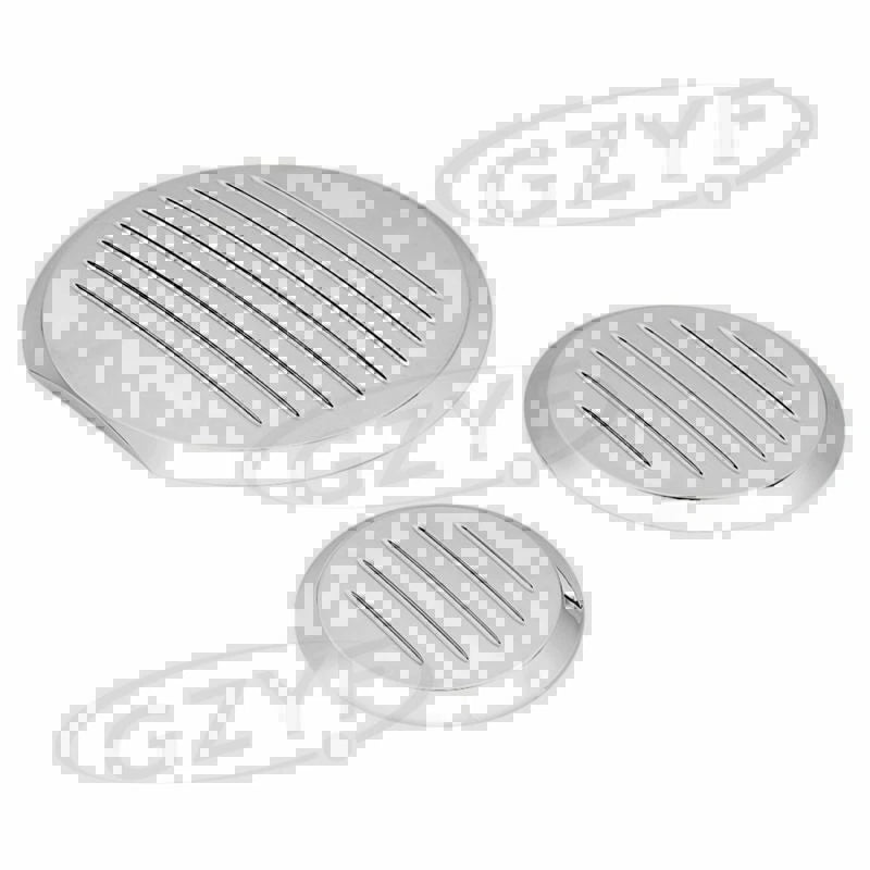3pcs Engine Guard Cover Inserts for Honda VTX1300 (2003–2009) Chrome
