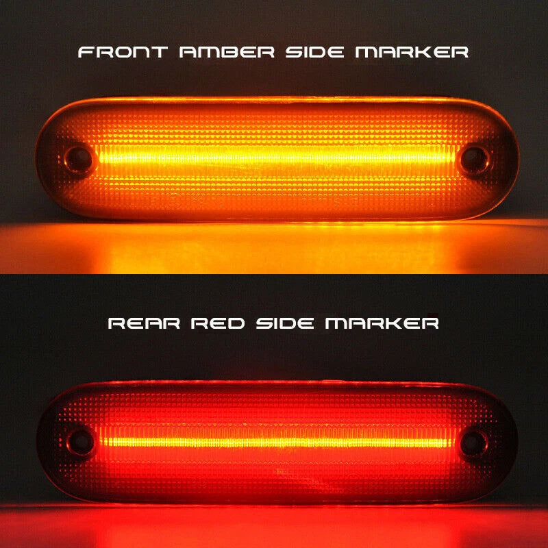 4X LED Side Marker Light Smoked for Mazda MX-5 Miata (1990–2005)