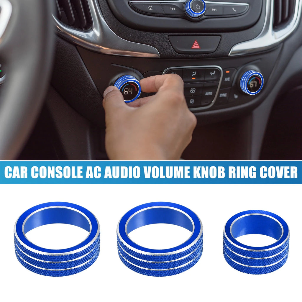 AC Audio Volume Knob Ring Cover Set for Chevrolet Malibu (2017–2022)