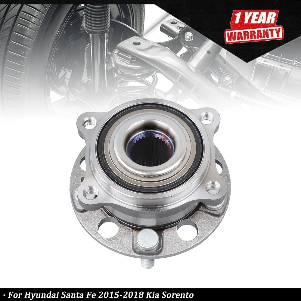 Front Wheel Bearing and Hub Assembly for Hyundai Santa Fe, Kia Sorento (2015–2018)