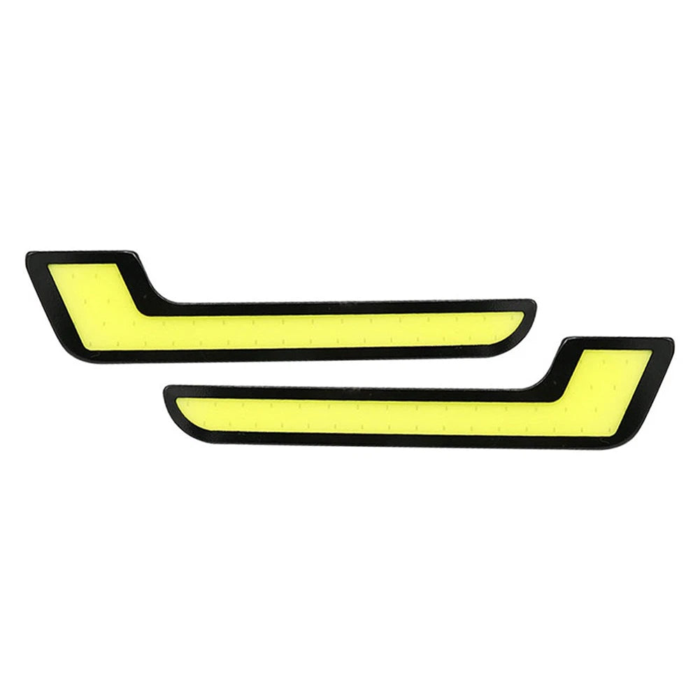 L Shape COB White LED Daytime Running Lights for Car (12V)