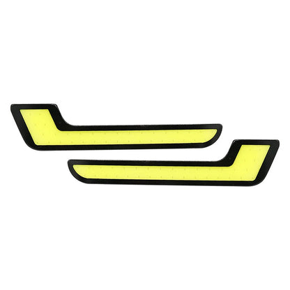 L Shape COB White LED Daytime Running Lights for Car (12V)