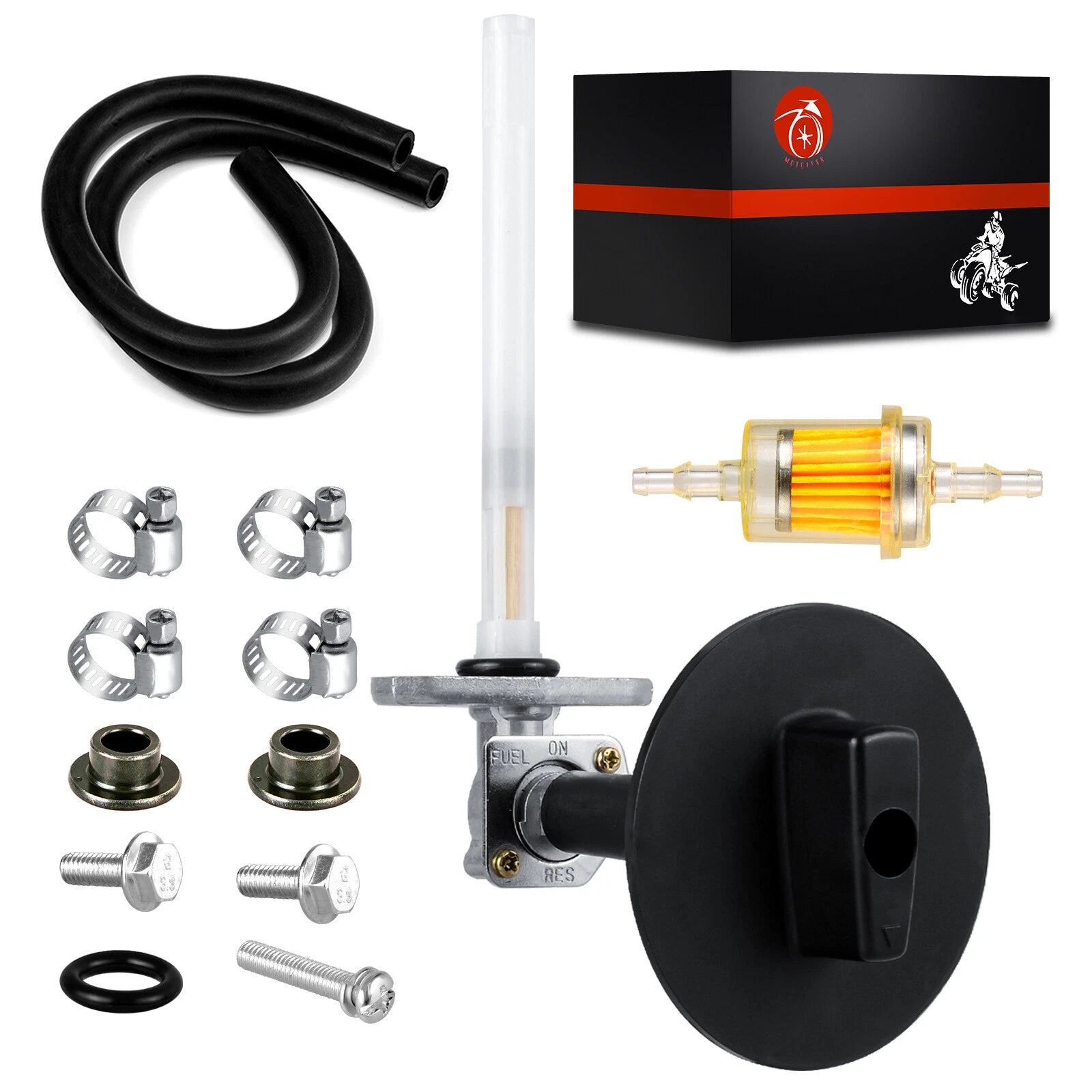 Fuel Valve Petcock & Lever Screws for Honda Foreman TRX500 (2005–2011)