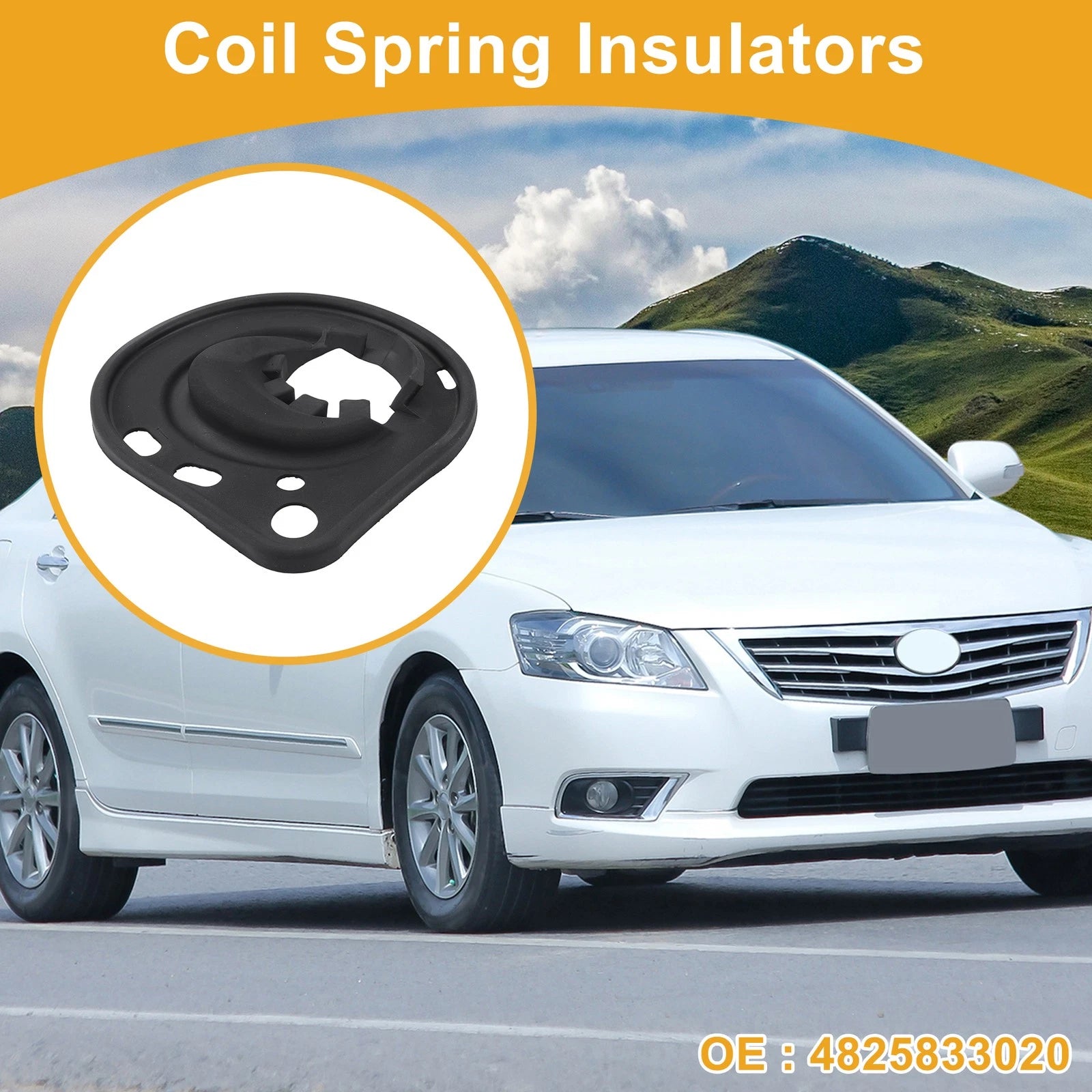 Lower Coil Spring Insulator Rubber Replacement for Toyota Camry (2007–2017)