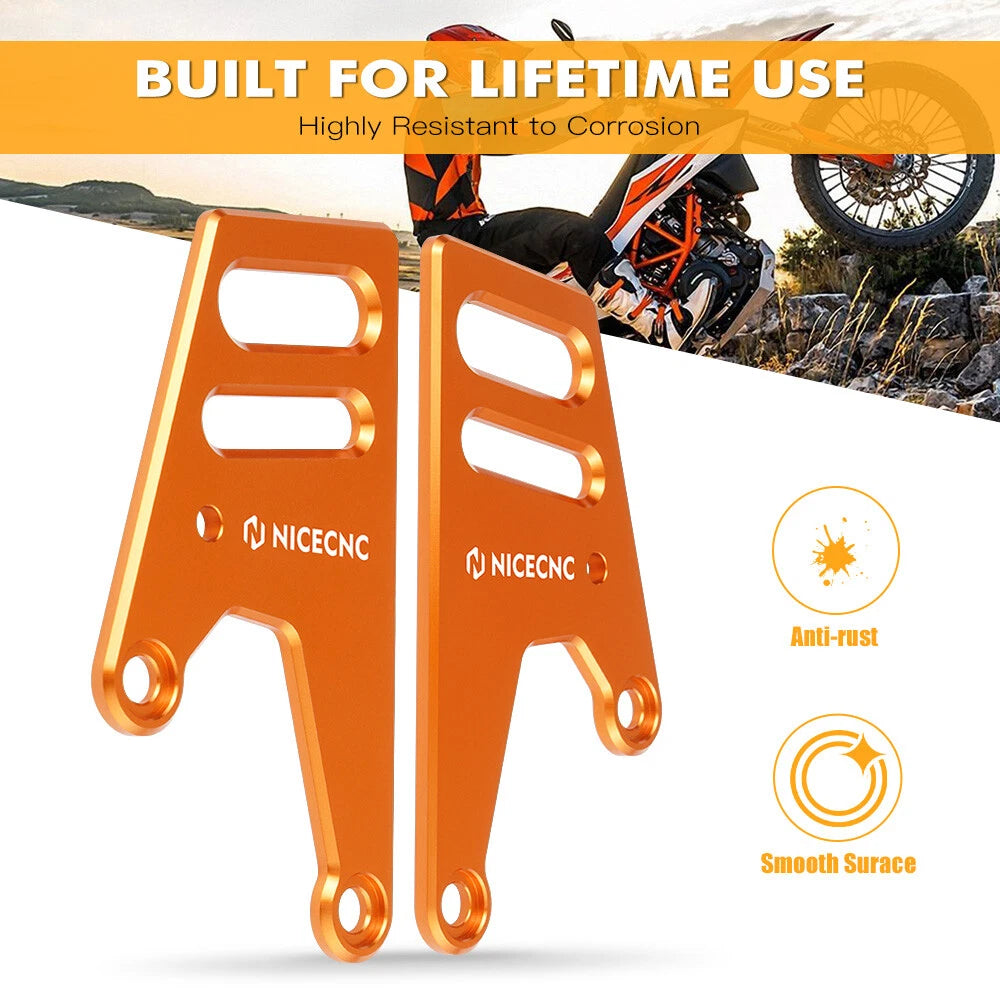 Pair Heel Guards Cover Protector Bracket for KTM 690 Enduro (2013–2023)