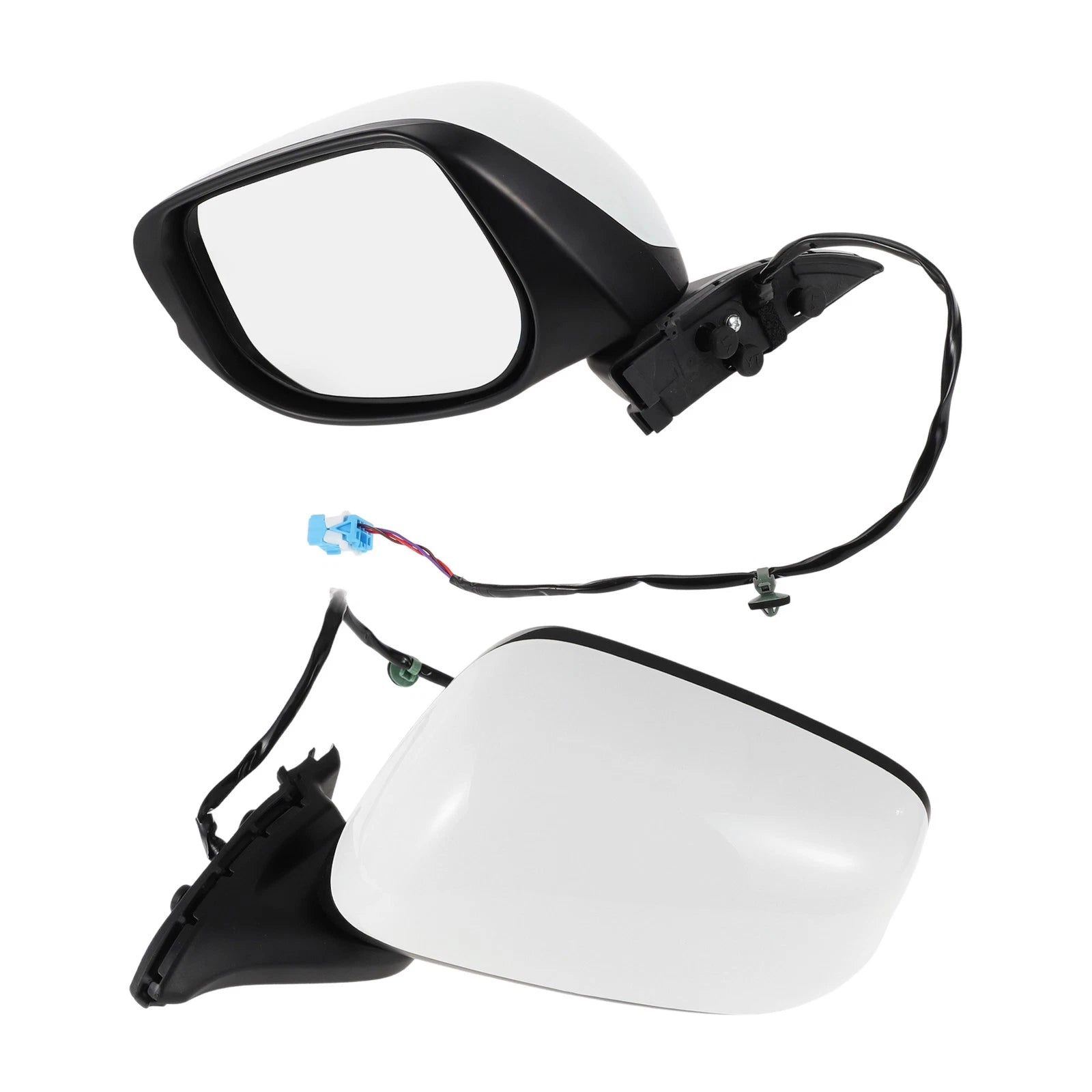Left Side Door Mirror for Honda Fit (2009–2014) Manual Folding White