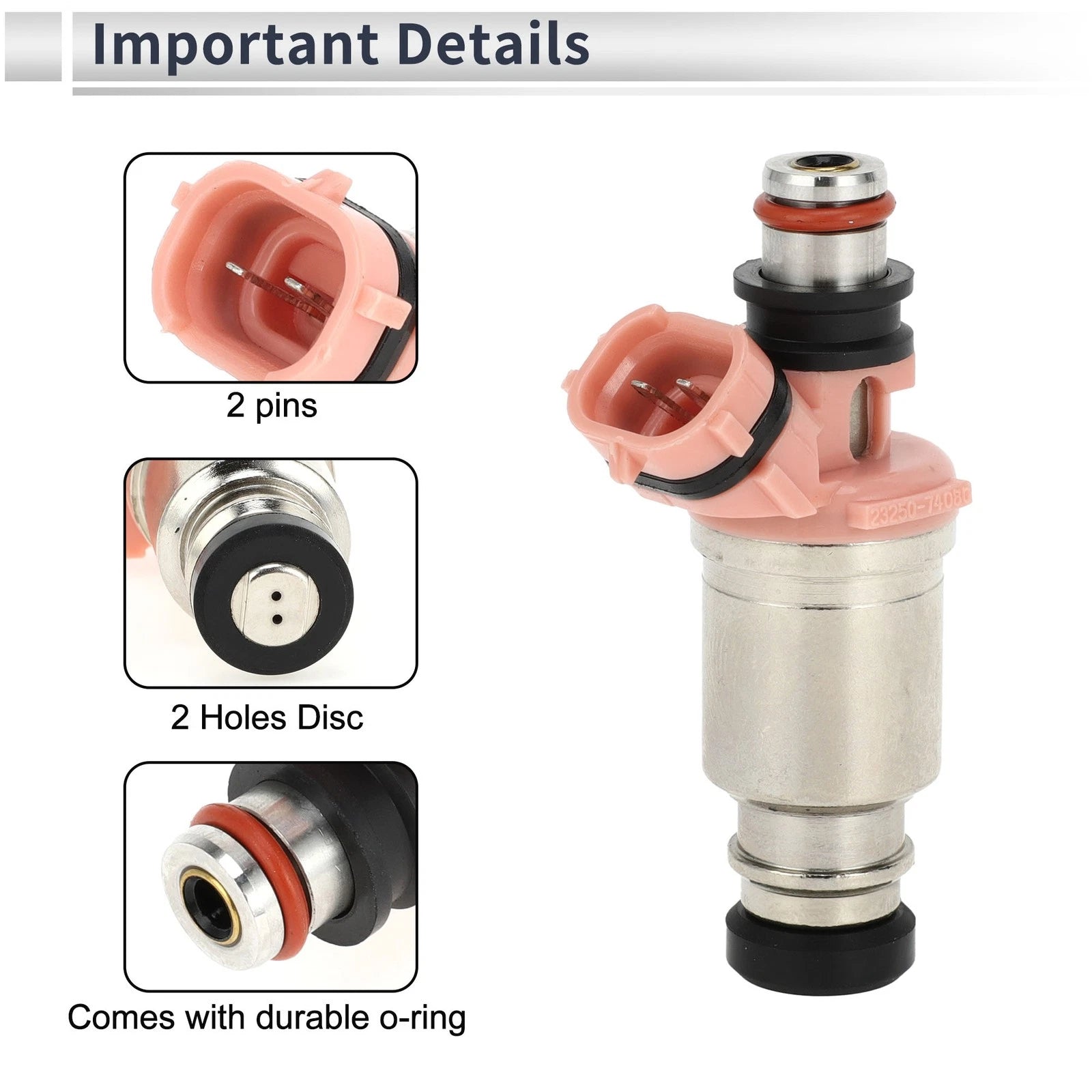 Fuel Injector Replacement for Lexus LX450 4.5L 1996-1997 1Pc Pink