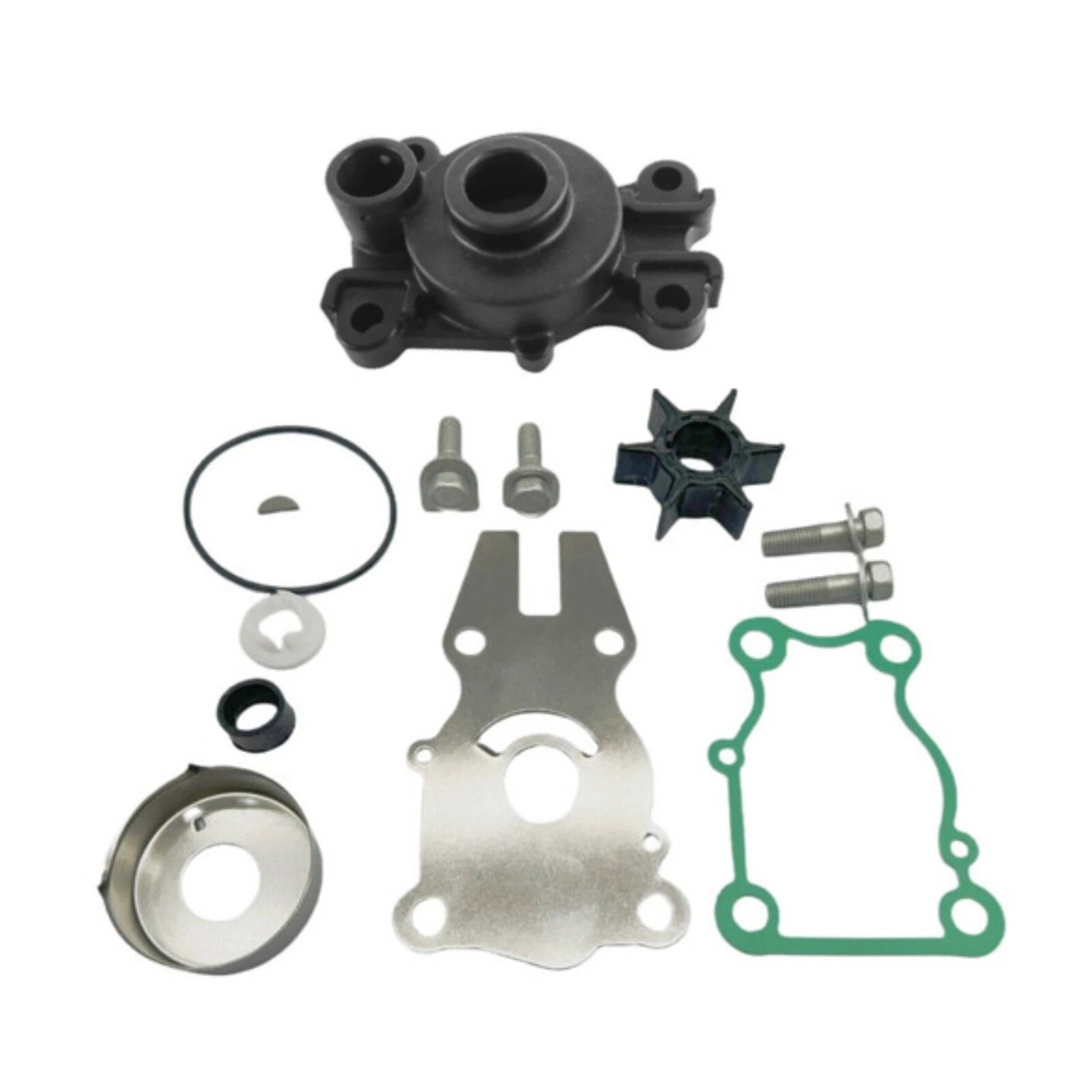 Water Pump Impeller Kit w/Housing for Yamaha 40/50/60 HP (1990–2023) 63D-W0078-01 18-3434