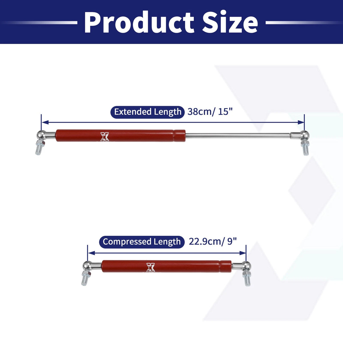 2X 15 Inch 45lb Gas Struts for RV Car (with Wrench)