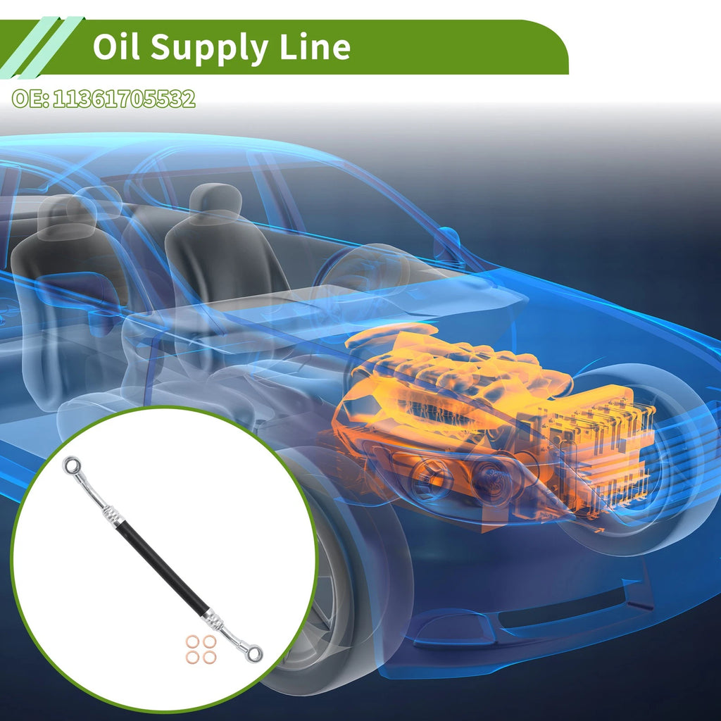 Oil Line Oil Supply Hose for BMW E36 E46 E39 Z3 Z4 (1992–2008)