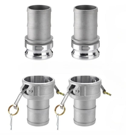 2X Aluminum Camlock Hose Fittings Type A Plus D for Agriculture Use