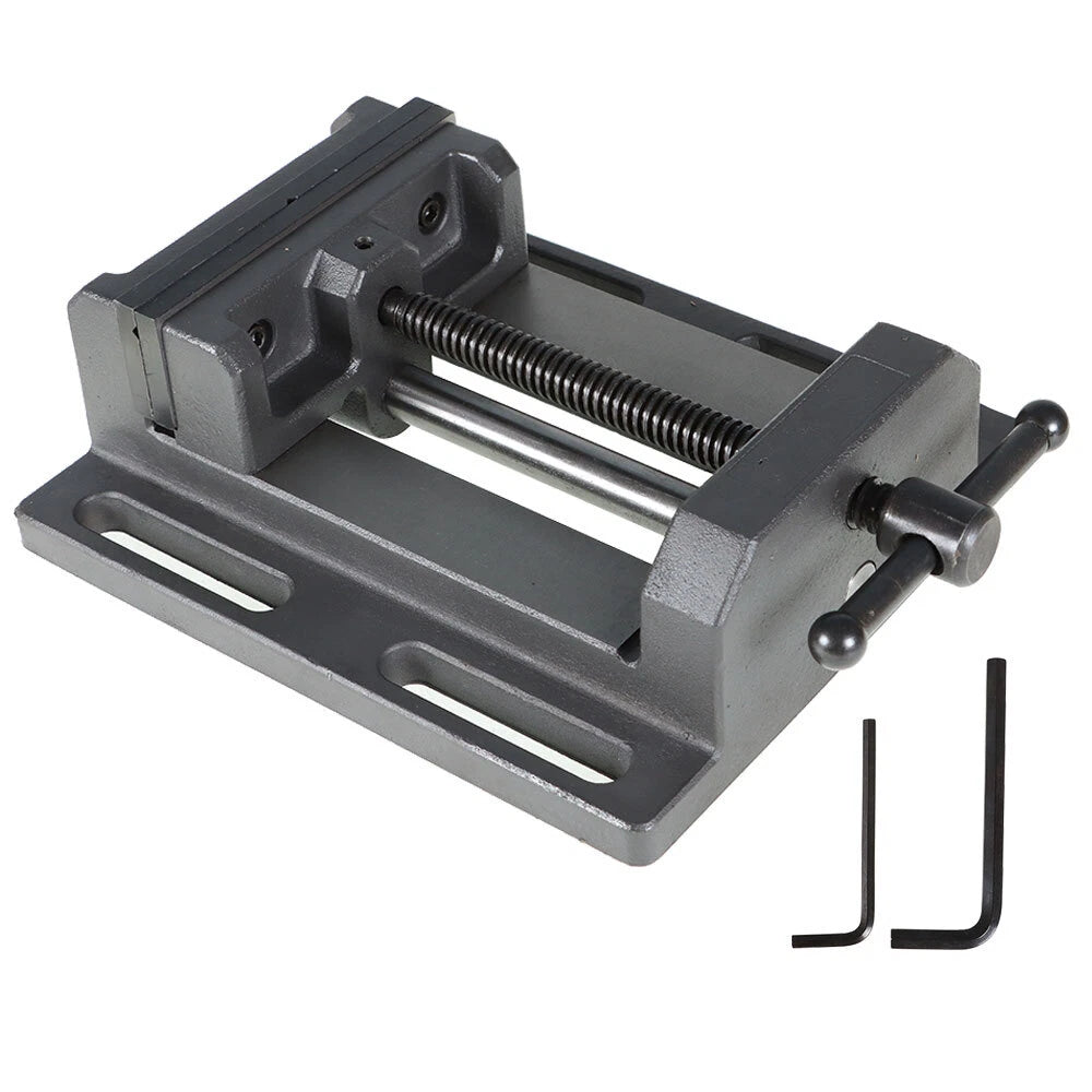 6-Inch Low Profile Drill Press Vise for Drilling Tapping & Reaming
