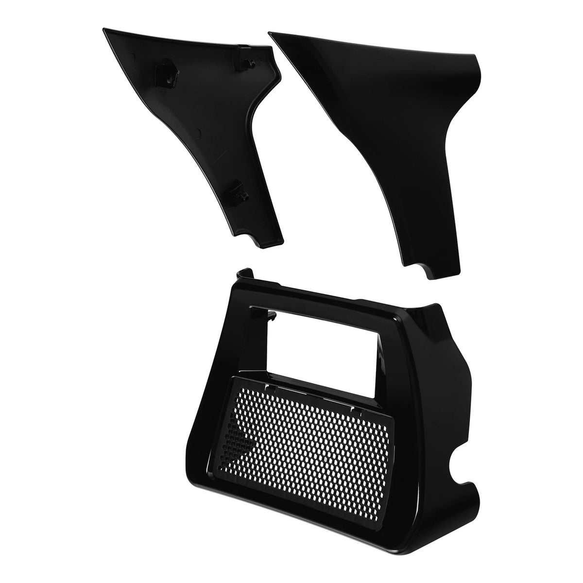 Black Fairing Spoiler Chin Cover Side Panels for Harley CVO Road Glide (2023–2024)