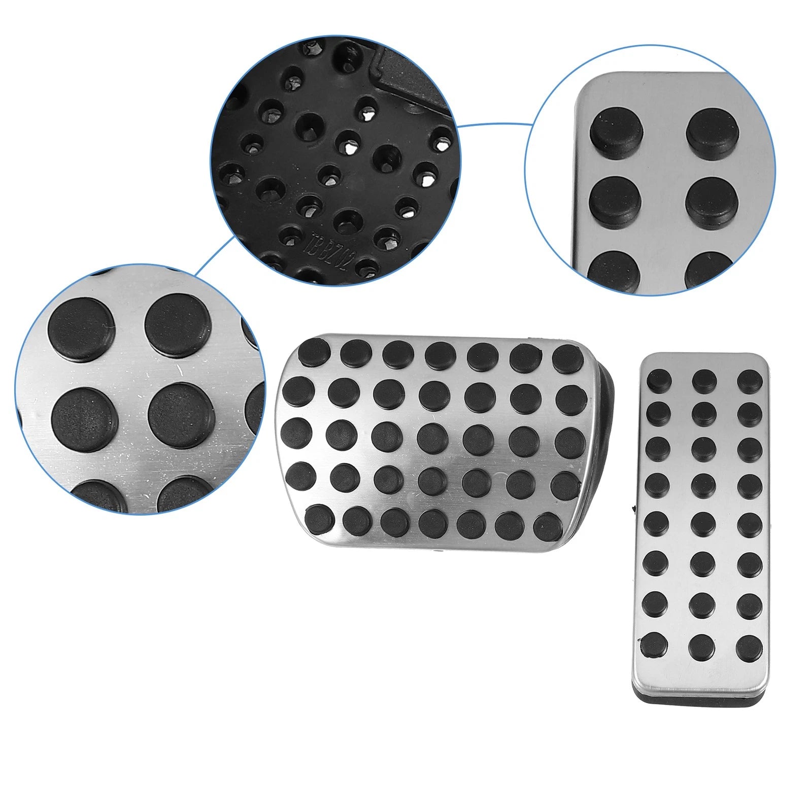 4PCS Brake Gas Accelerator Pedal Covers Replacement for Mercedes Benz (2014–2022)