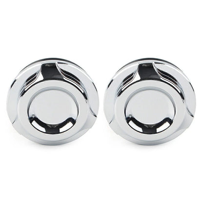 Chrome Cut Swingarm Pivot Bolt Covers for Harley V-Rod VRSCF/D/R (2006–2017)